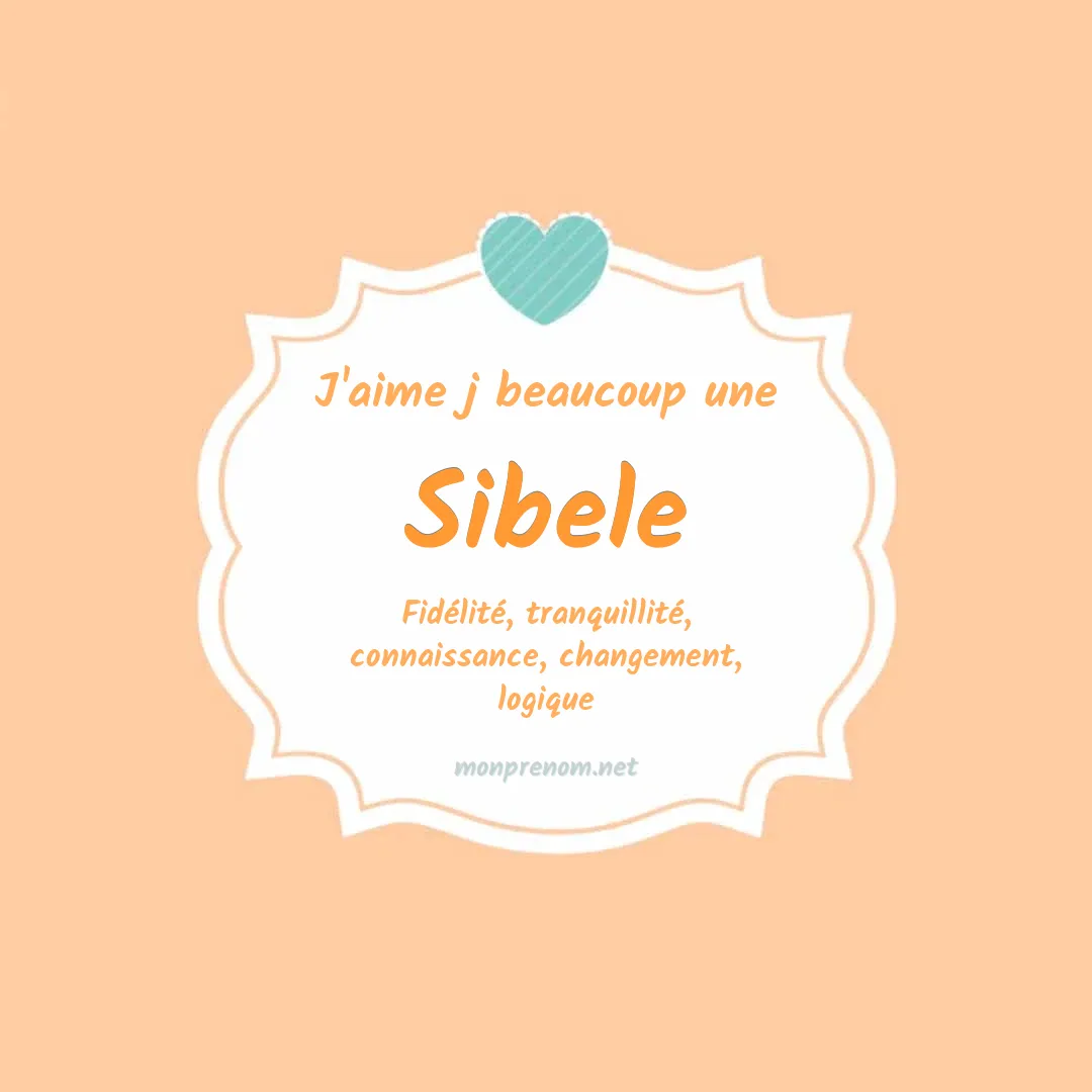 j'aime beaucoup Sibele