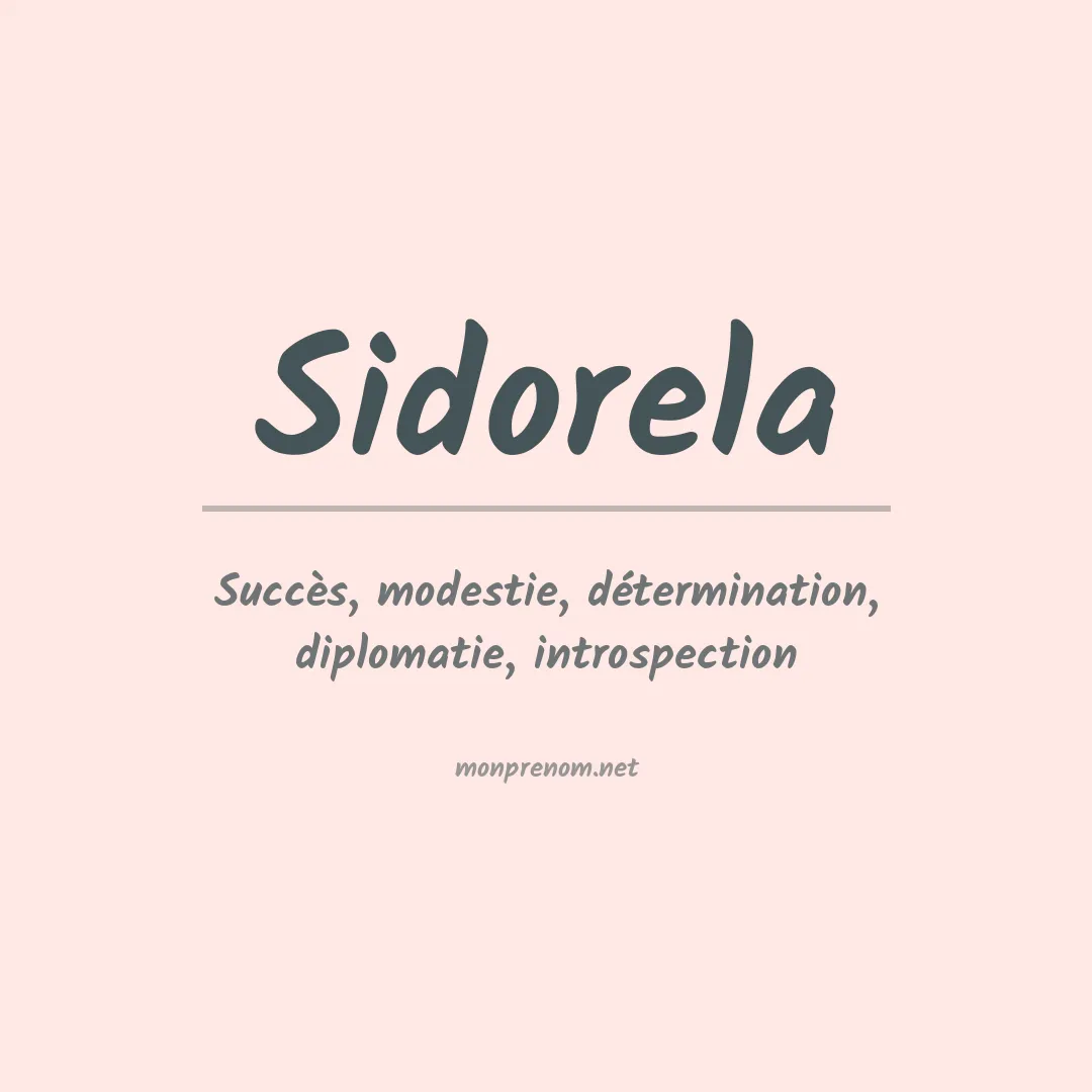 Signification du Prénom Sidorela Signification du Prénom Sidorela