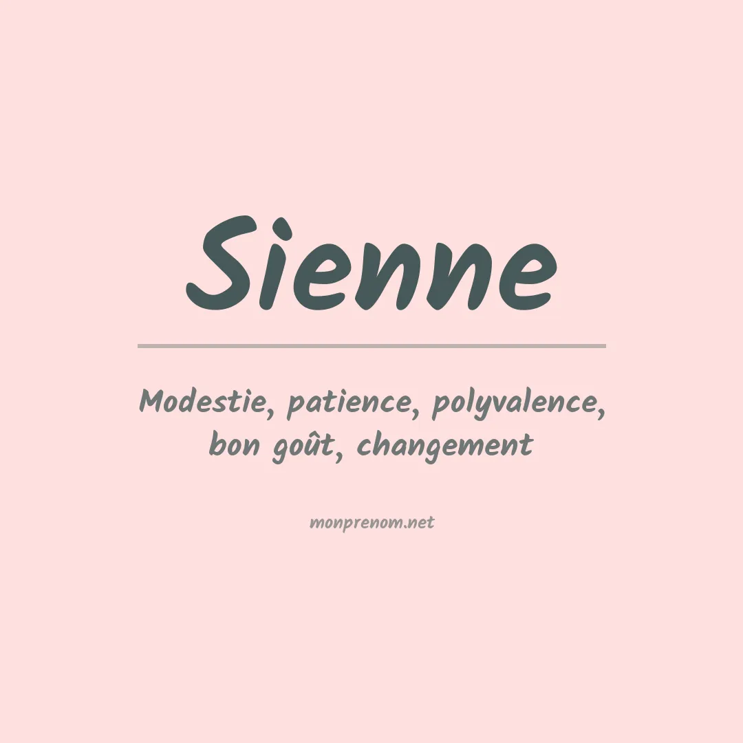 Signification du Prénom Sienne Signification du Prénom Sienne