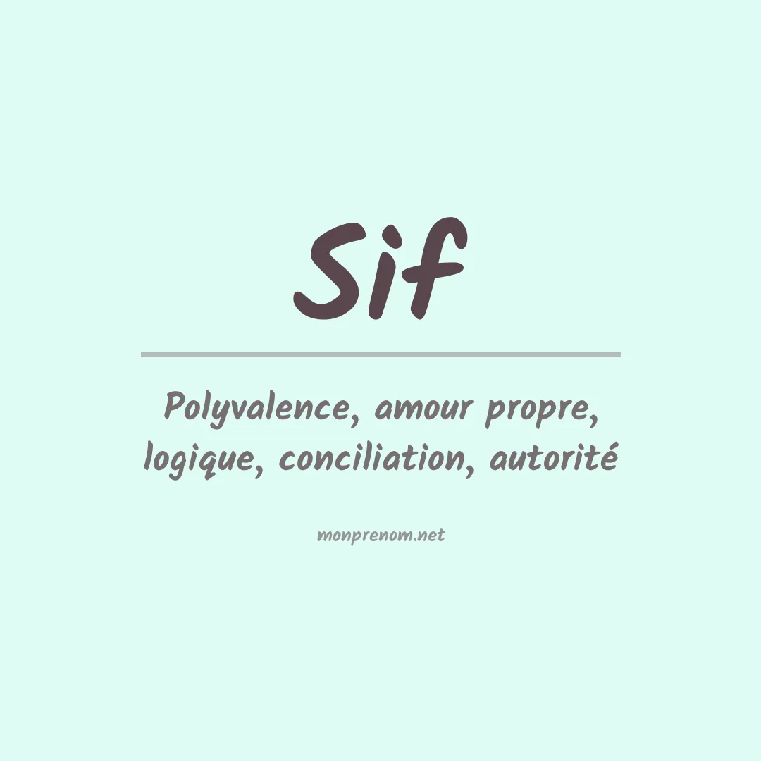 Signification du Prénom Sif Signification du Prénom Sif