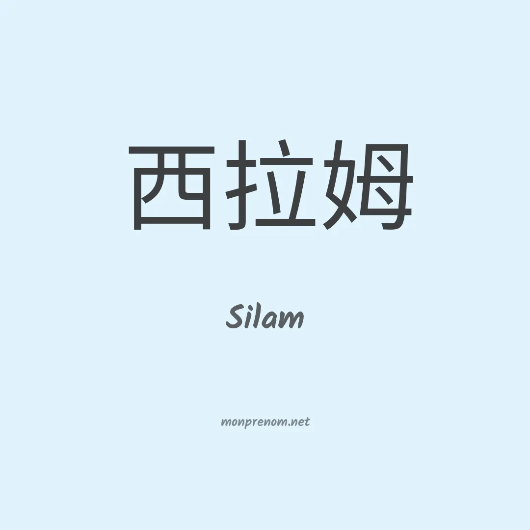 Silam en chino