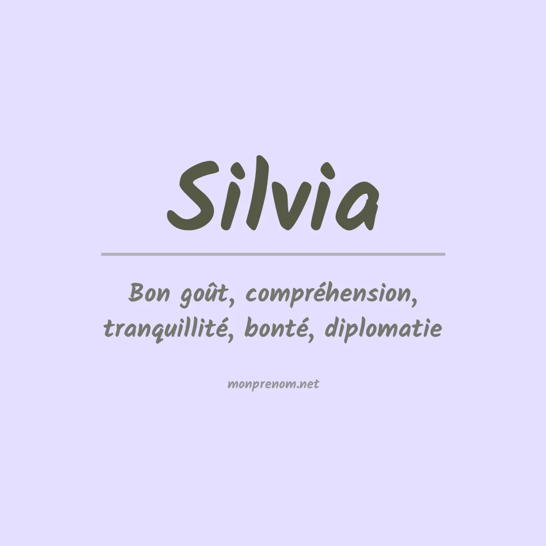 Signification du Prénom Silvia