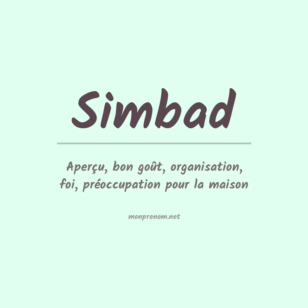 Signification du Prénom Simbad Signification du Prénom Simbad