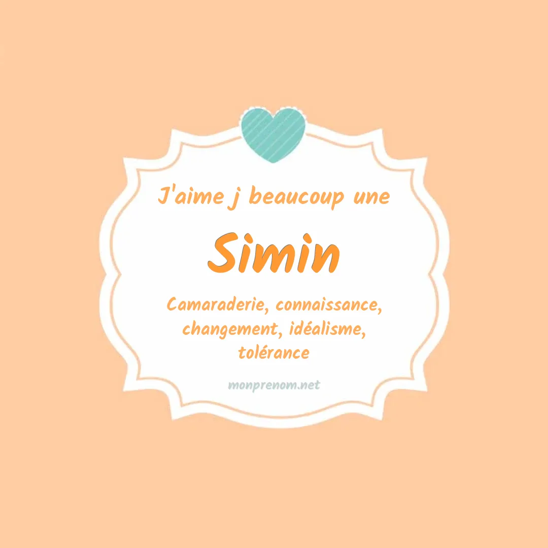j'aime beaucoup Simin