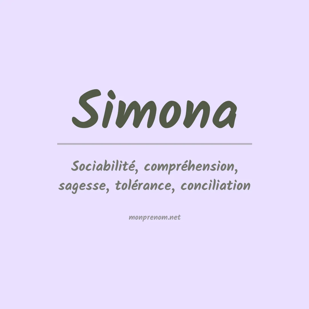 Signification du Prénom Simona Signification du Prénom Simona