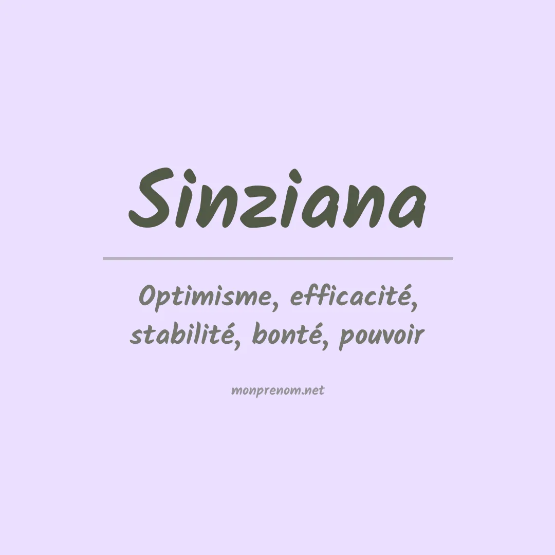Signification du Prénom Sinziana Signification du Prénom Sinziana