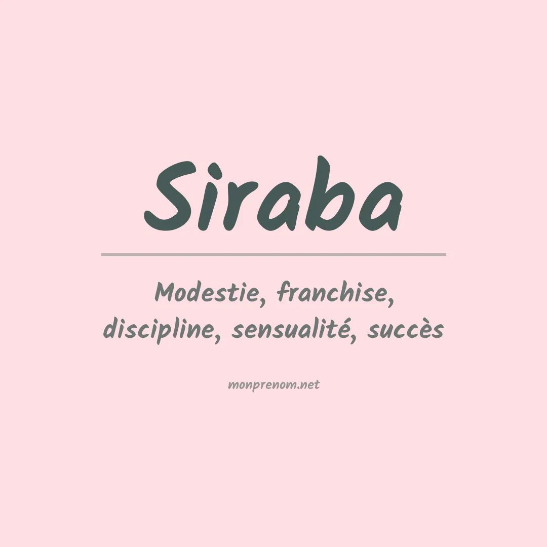 Signification du Prénom Siraba Signification du Prénom Siraba
