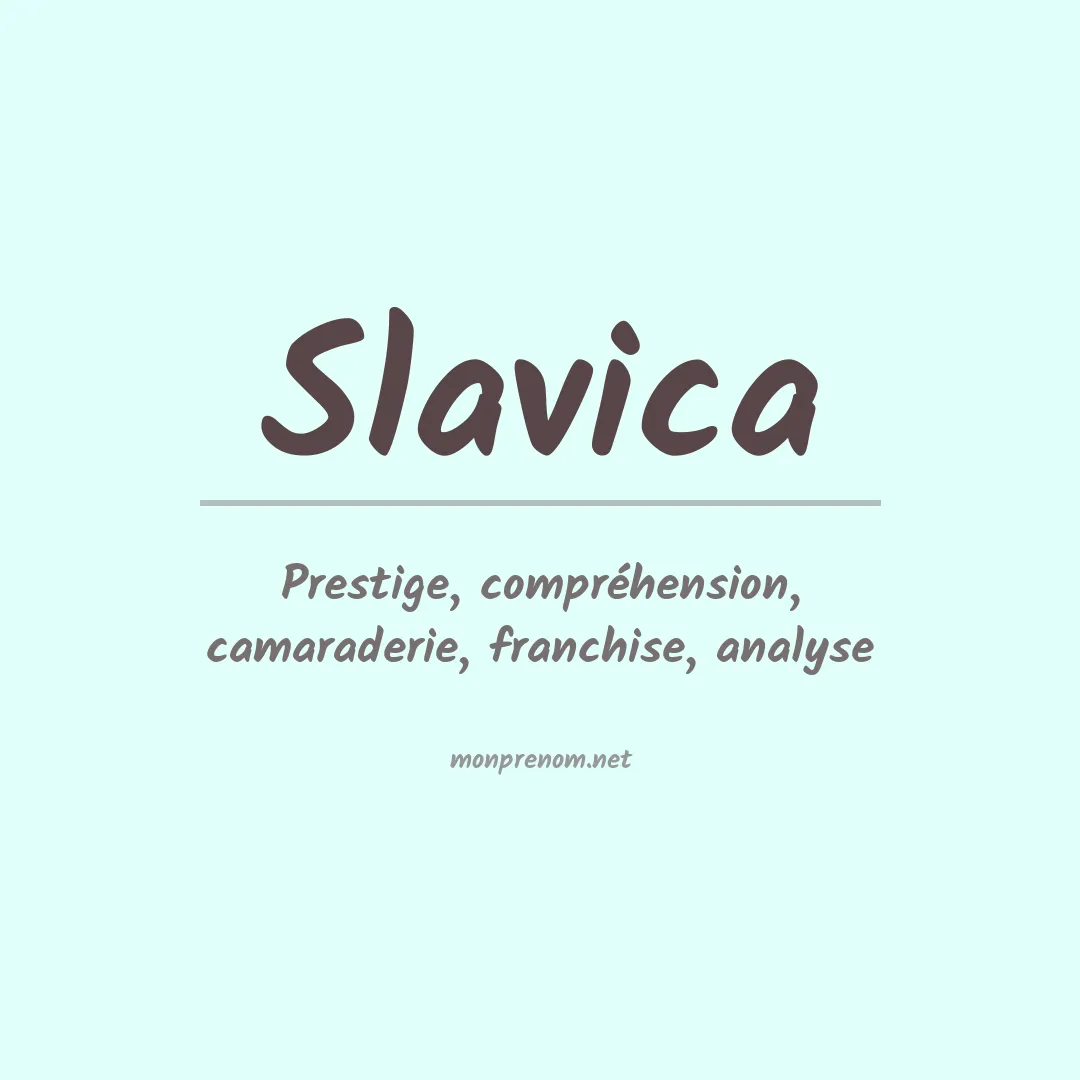 Signification du Prénom Slavica Signification du Prénom Slavica