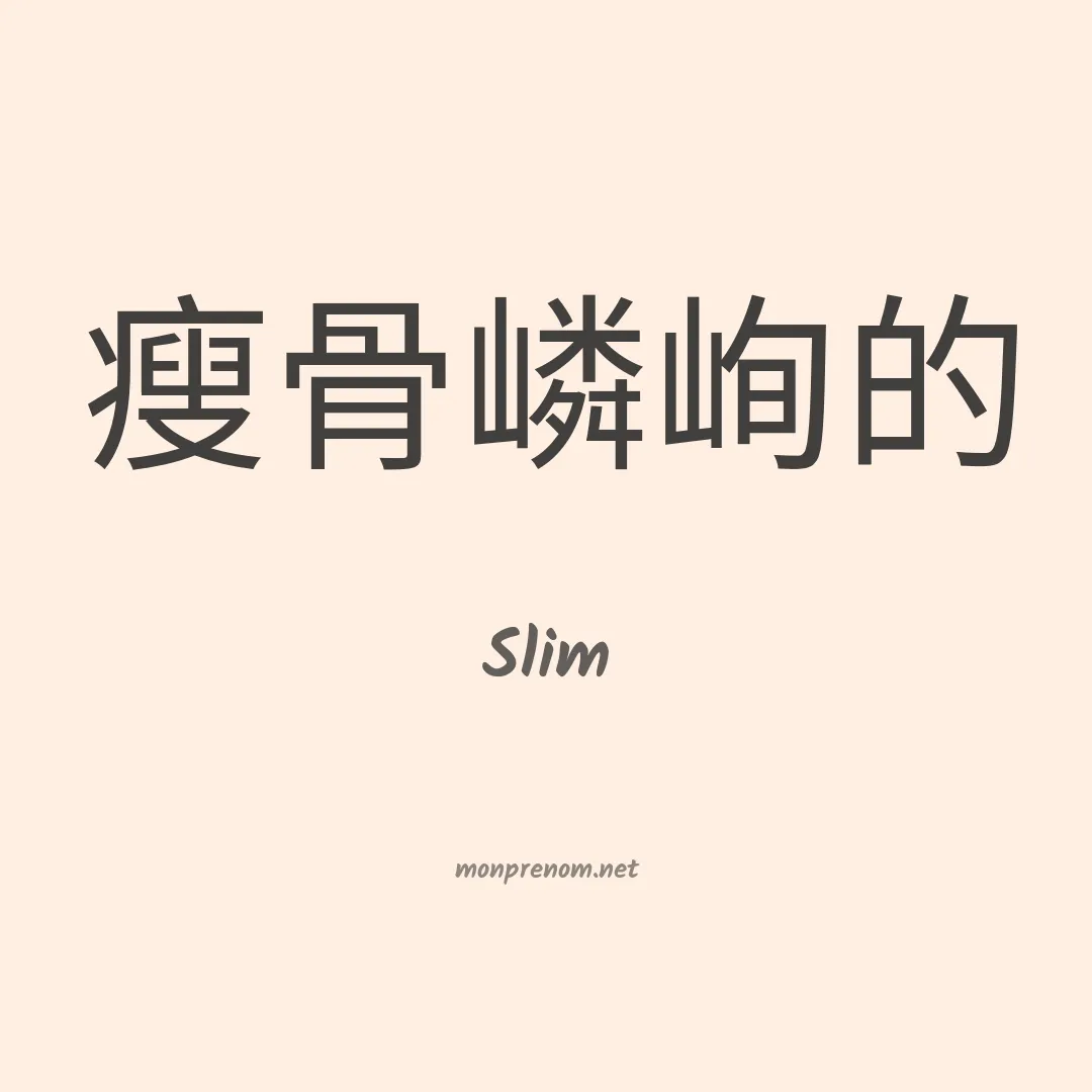 Slim en chino