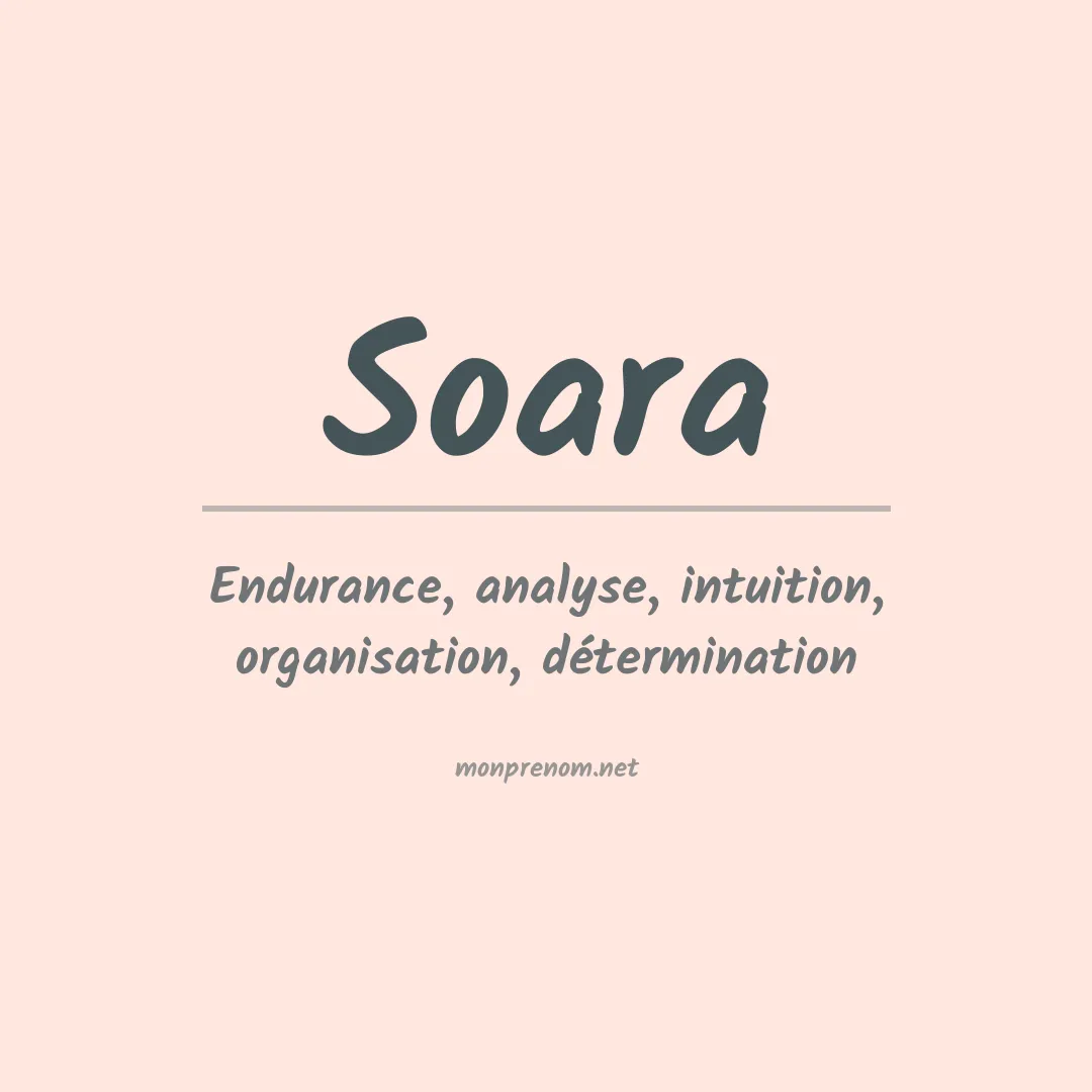 Signification du Prénom Soara