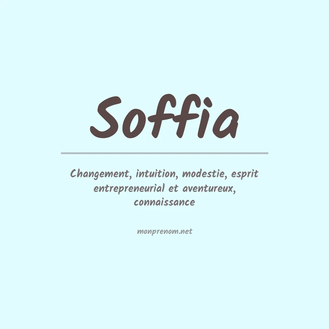 Signification du Prénom Soffia