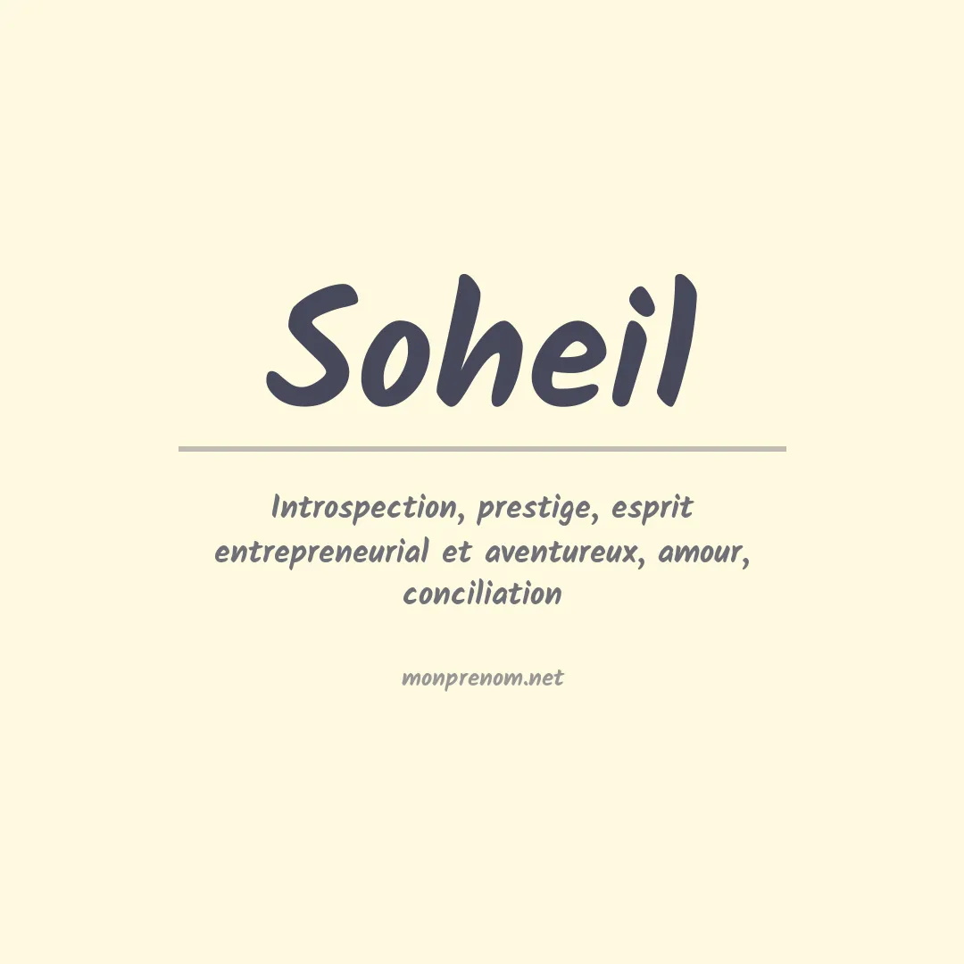 Signification du Prénom Soheil Signification du Prénom Soheil