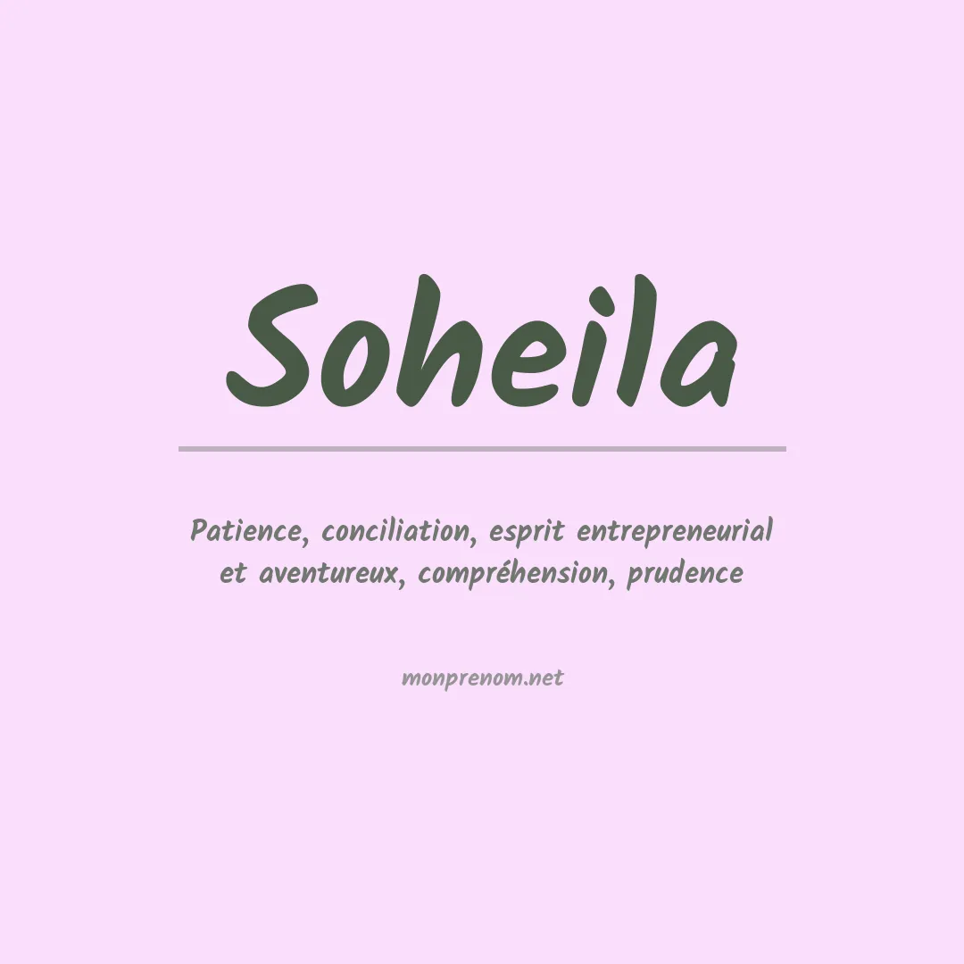 Signification du Prénom Soheila Signification du Prénom Soheila