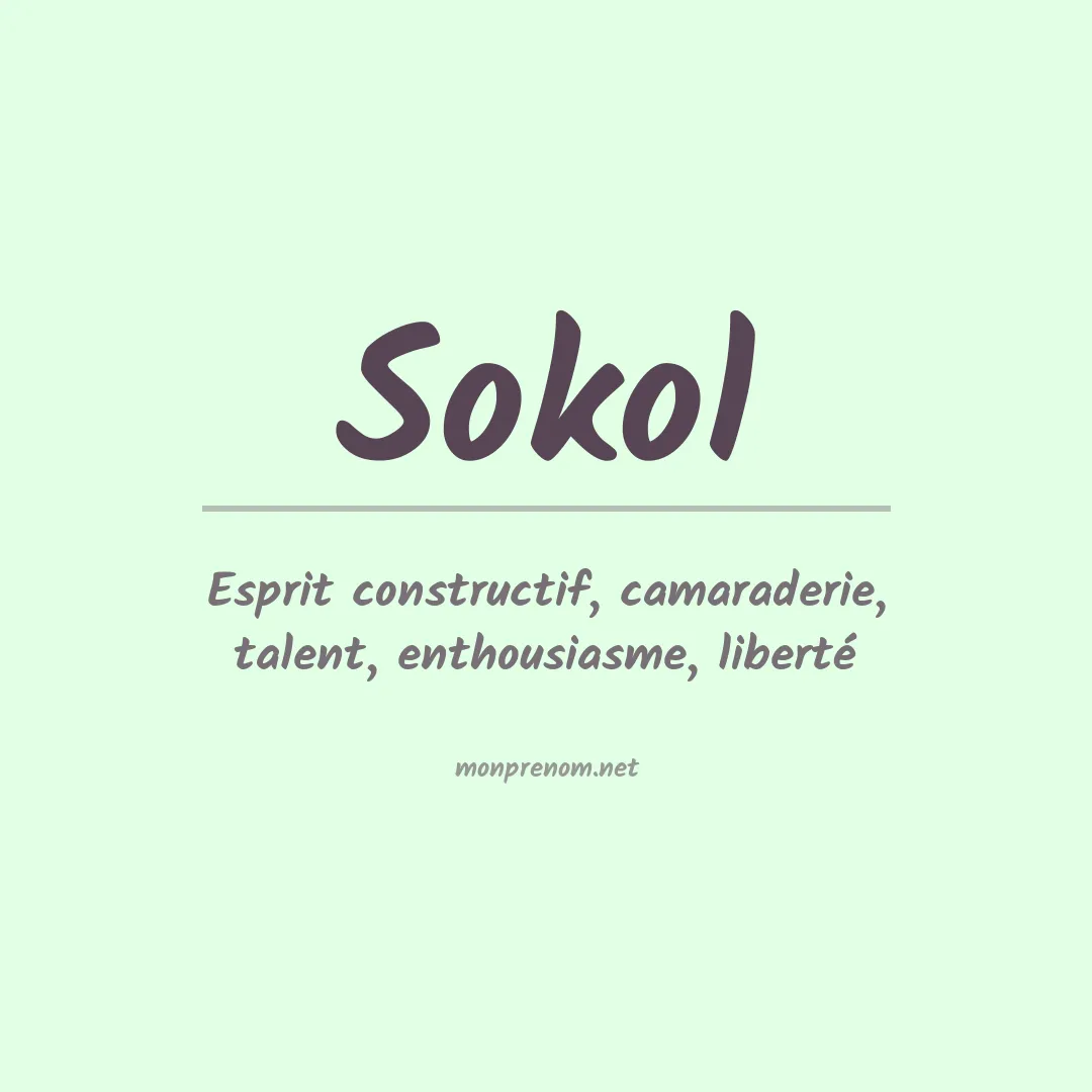 Signification du Prénom Sokol