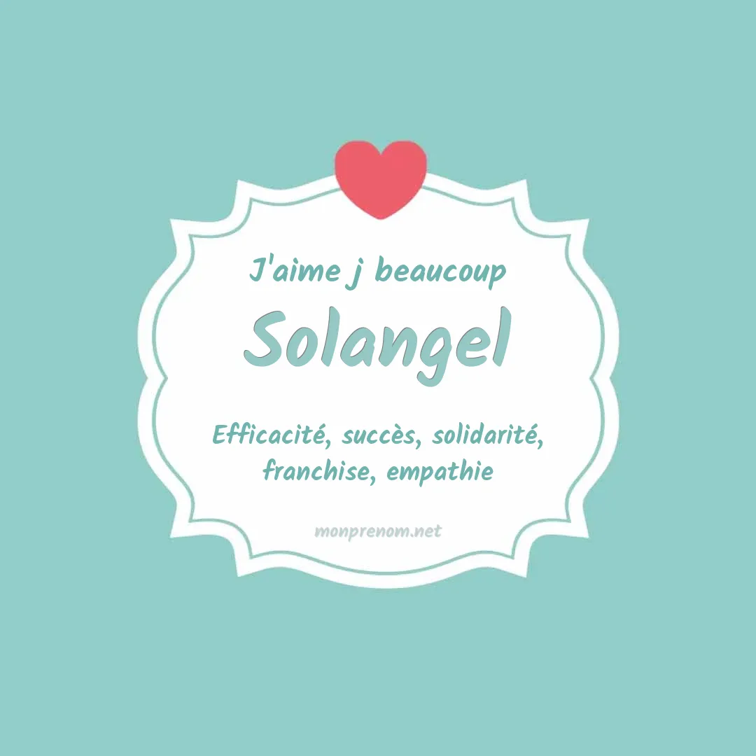 j'aime beaucoup Solangel