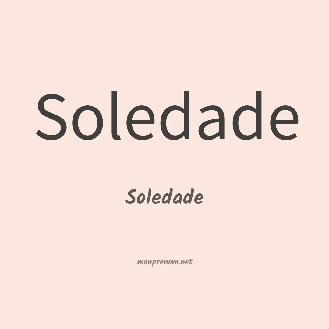 Soledade en chino