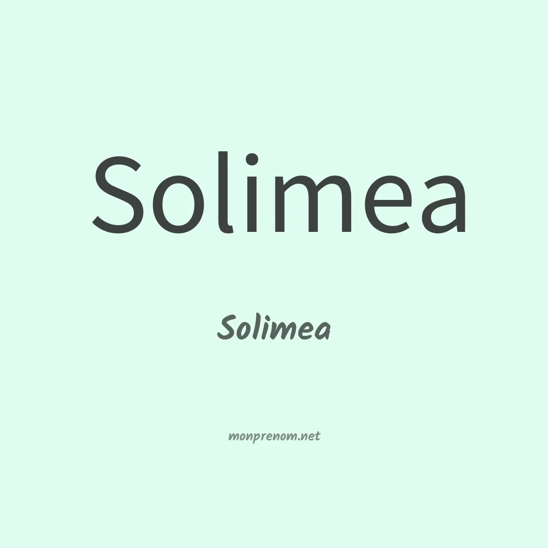 Solimea en chino
