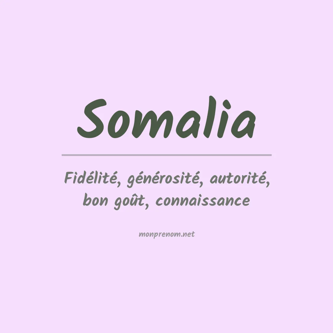 Signification du Prénom Somalia Signification du Prénom Somalia