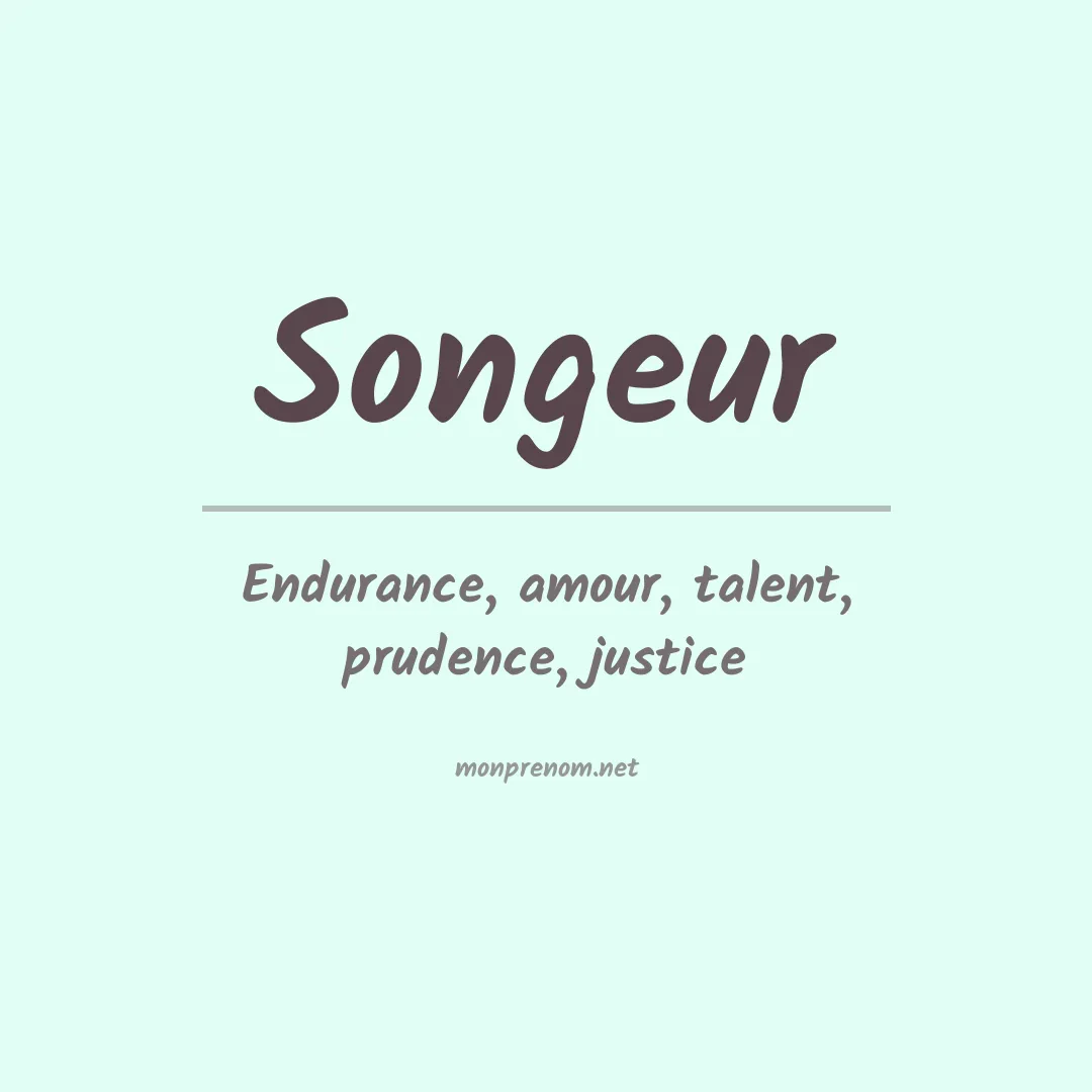 Signification du Prénom Songeur Signification du Prénom Songeur