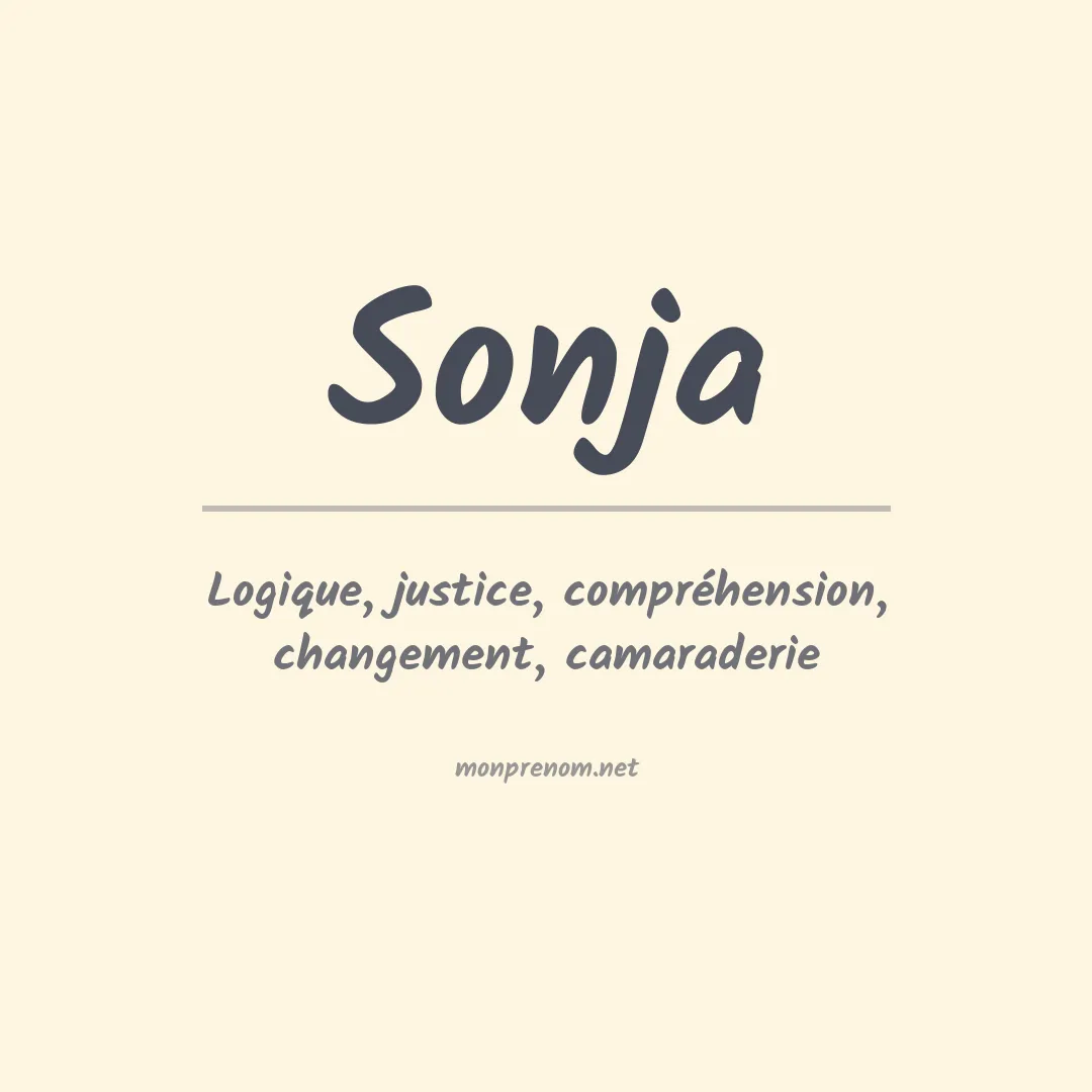 Signification du Prénom Sonja