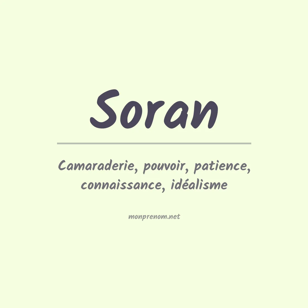 Signification du Prénom Soran Signification du Prénom Soran