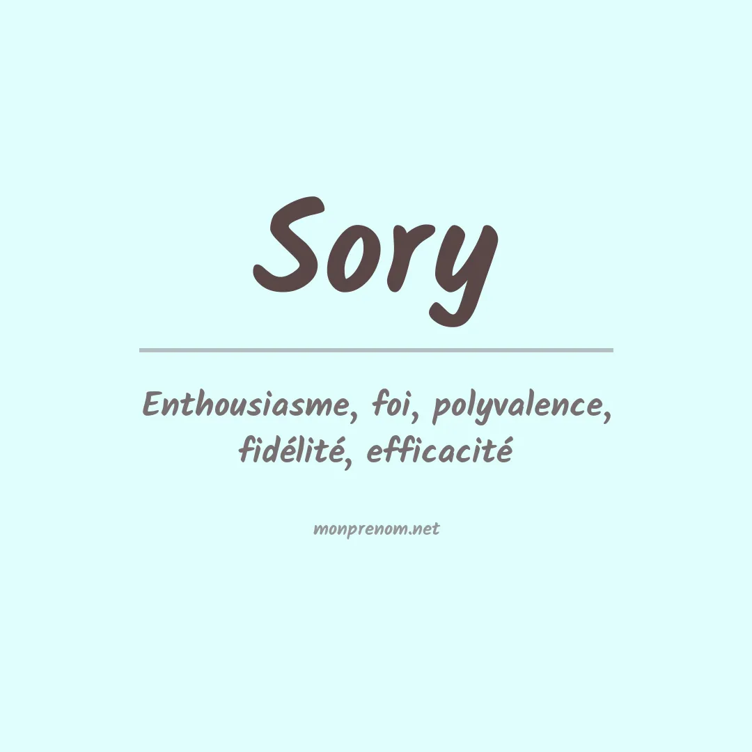 Signification du Prénom Sory Signification du Prénom Sory