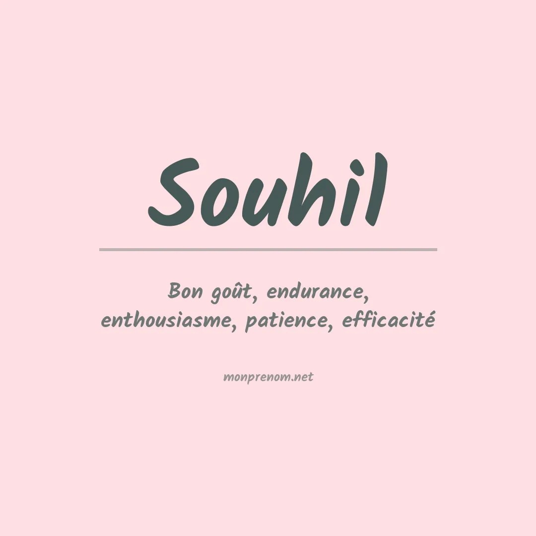 Signification du Prénom Souhil Signification du Prénom Souhil