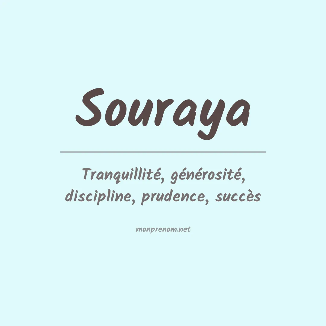 Signification du Prénom Souraya