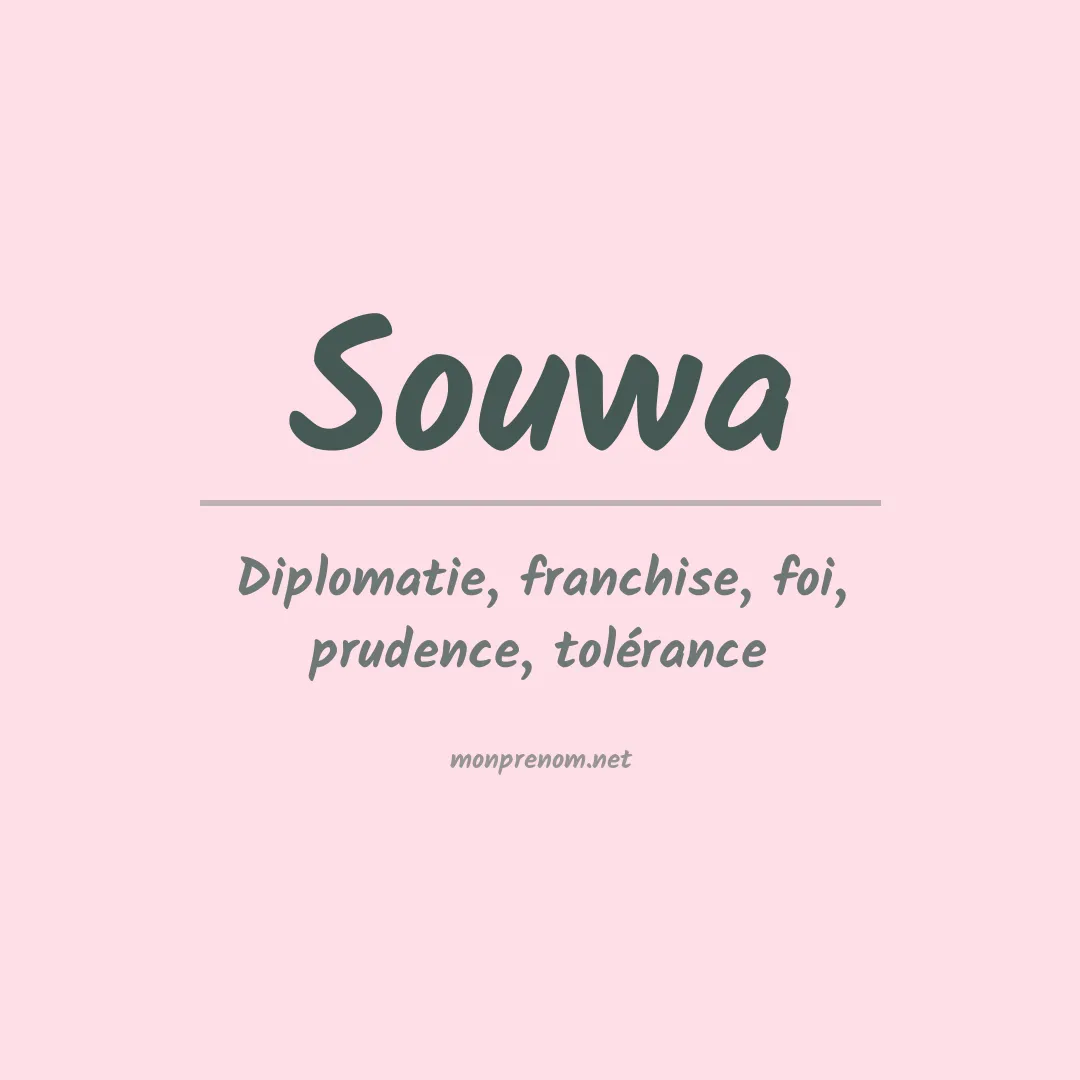 Signification du Prénom Souwa Signification du Prénom Souwa