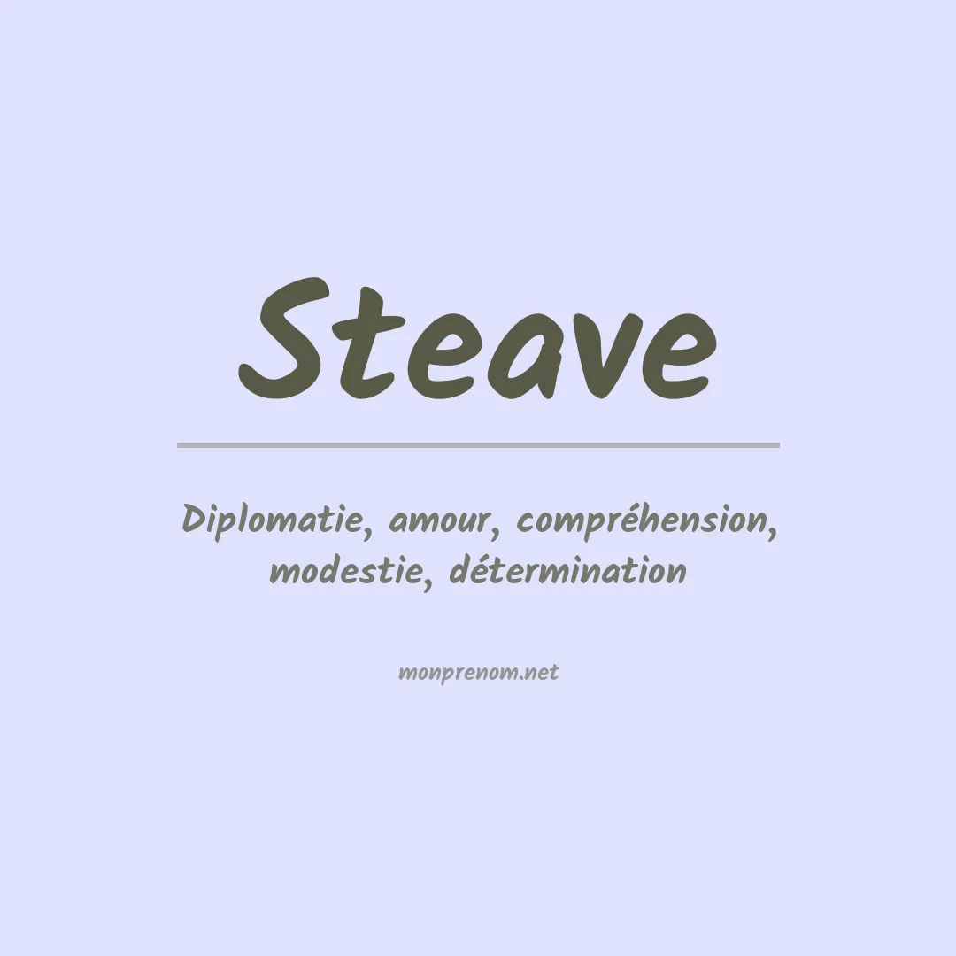 Signification du Prénom Steave Signification du Prénom Steave