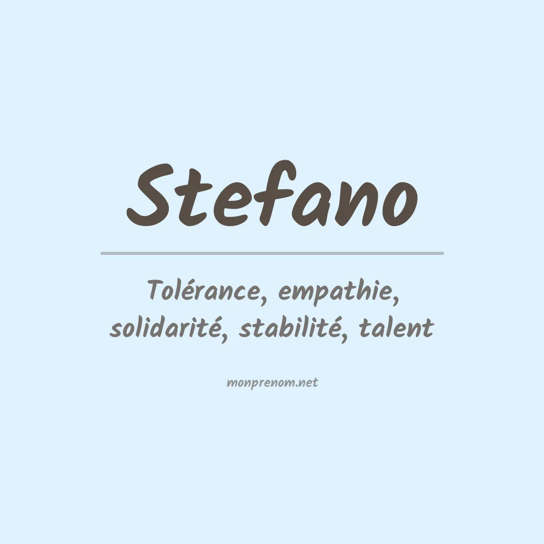 Signification du Prénom Stefano