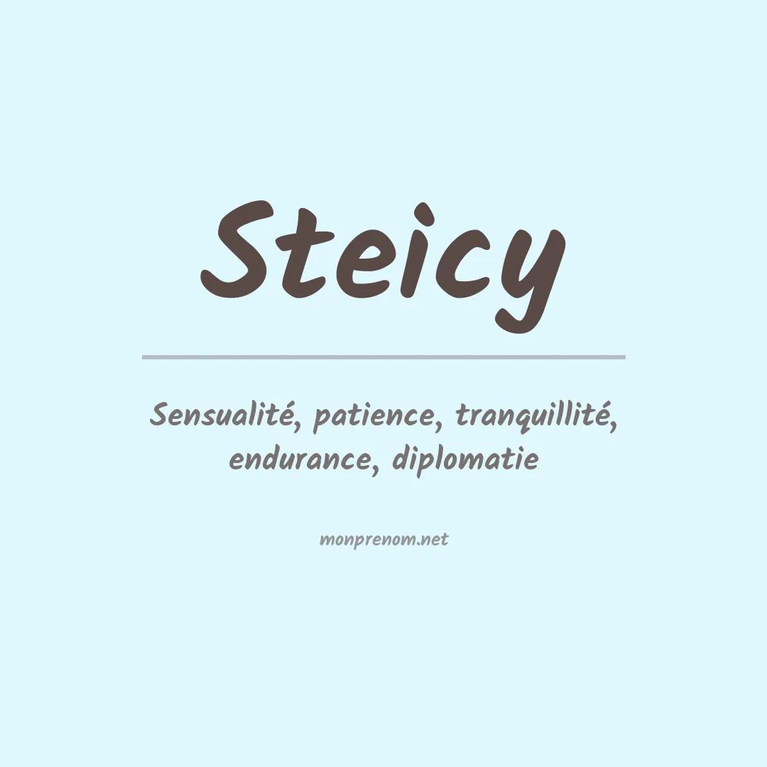 Signification du Prénom Steicy