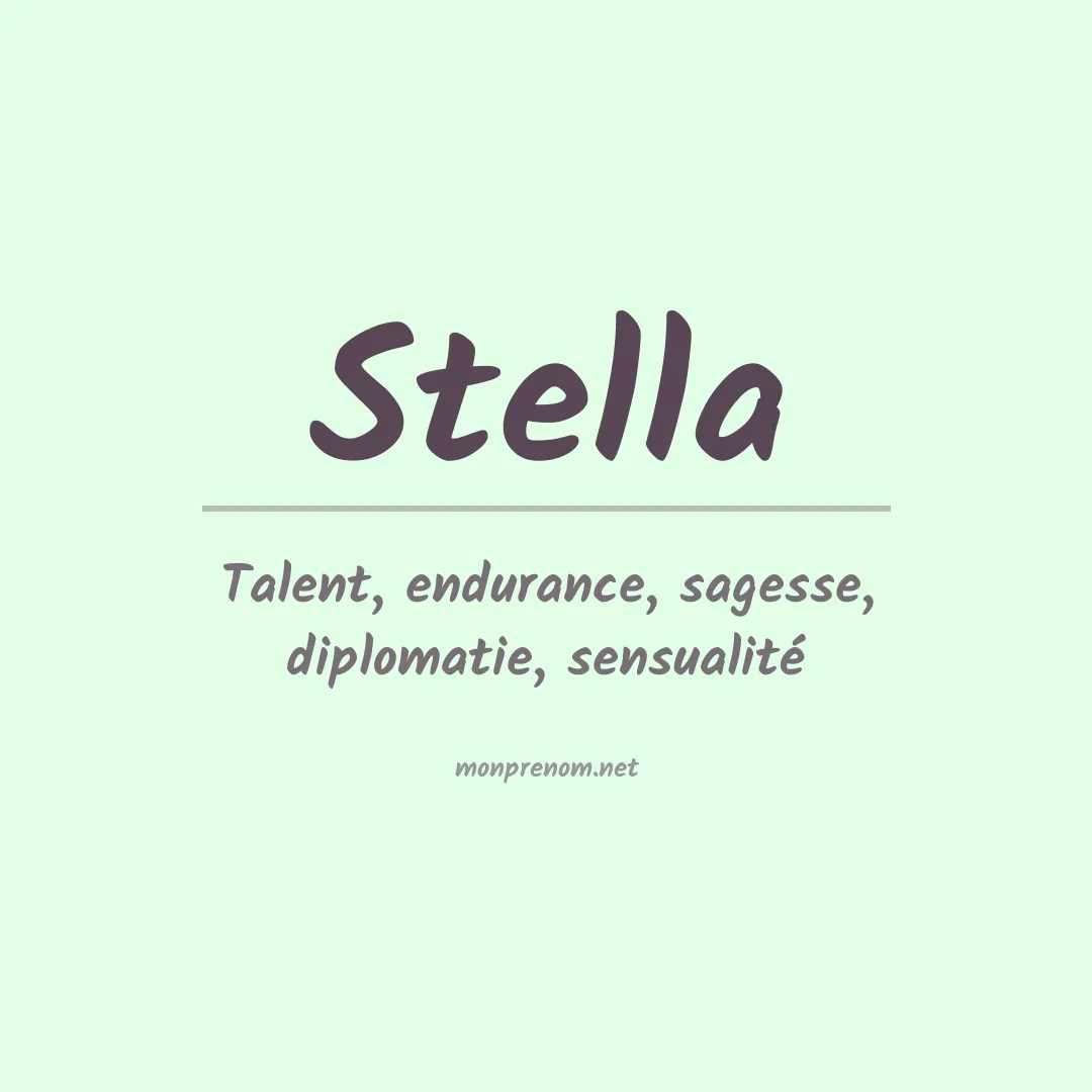Signification du Prénom Stella
