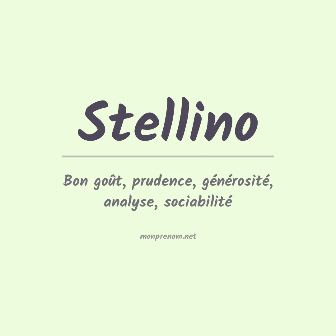 Signification du Prénom Stellino Signification du Prénom Stellino
