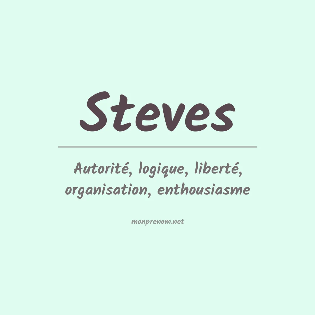 Signification du Prénom Steves