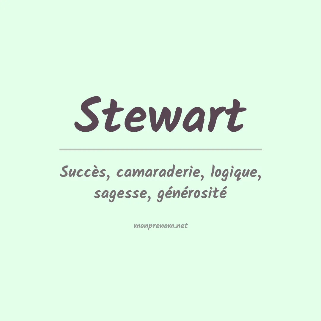 Signification du Prénom Stewart