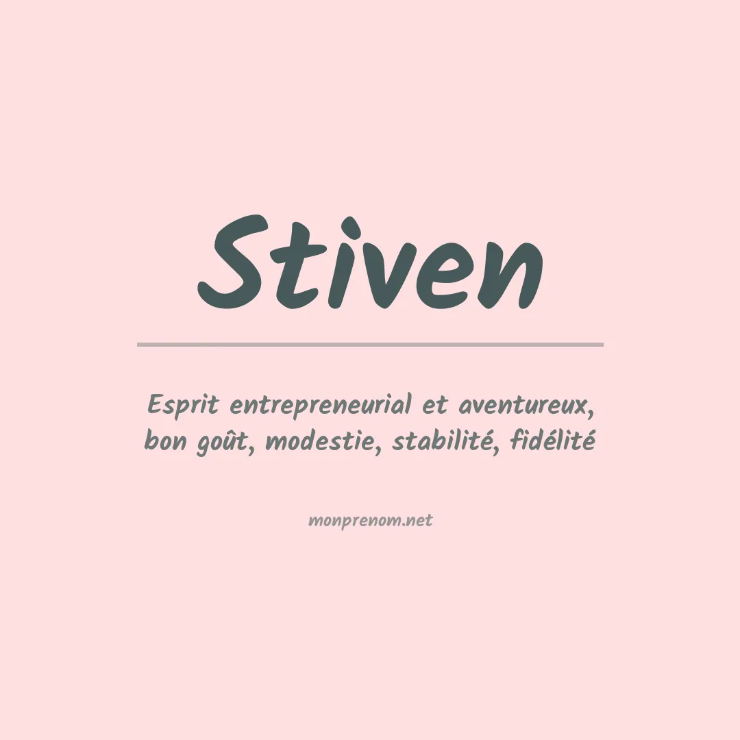 Signification du Prénom Stiven