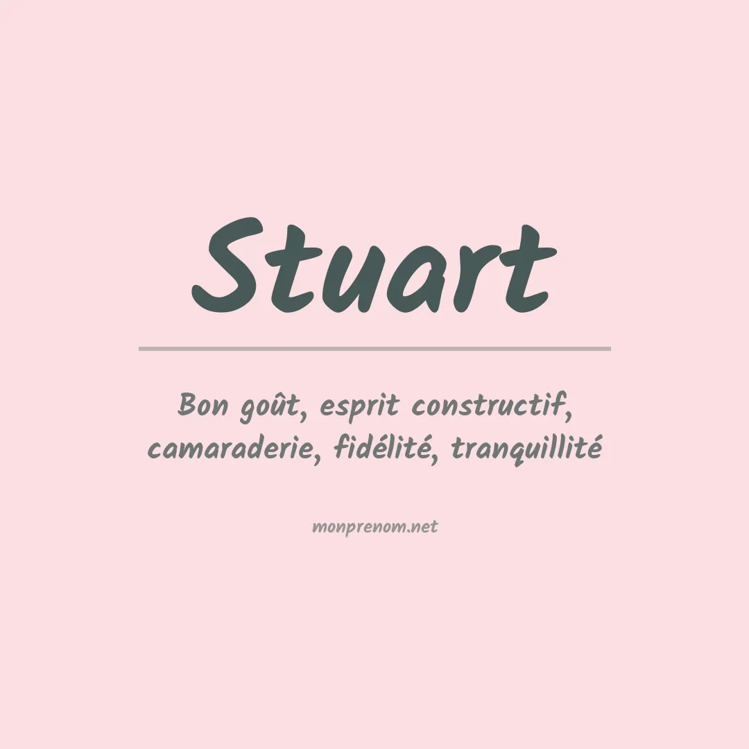 Signification du Prénom Stuart