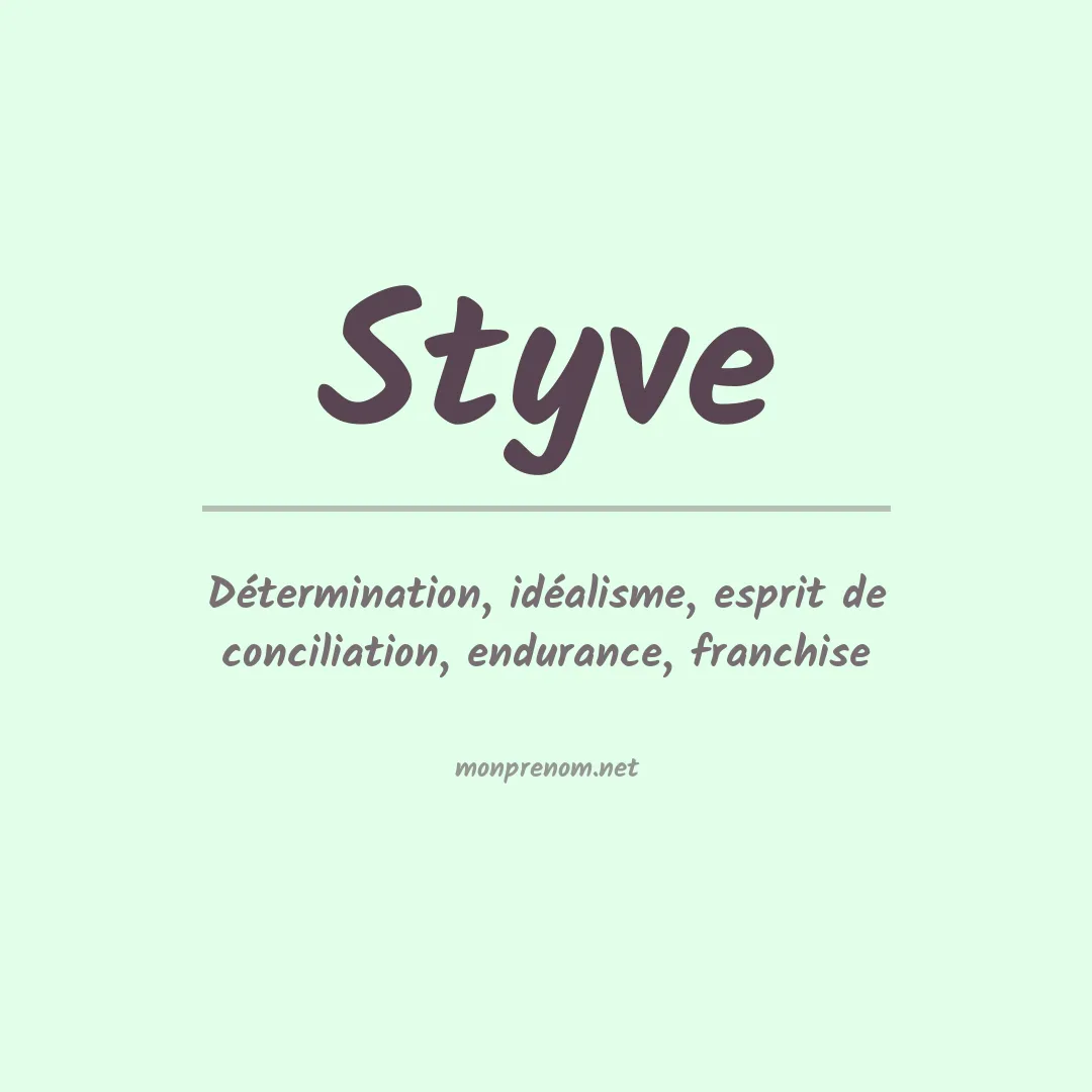 Signification du Prénom Styve