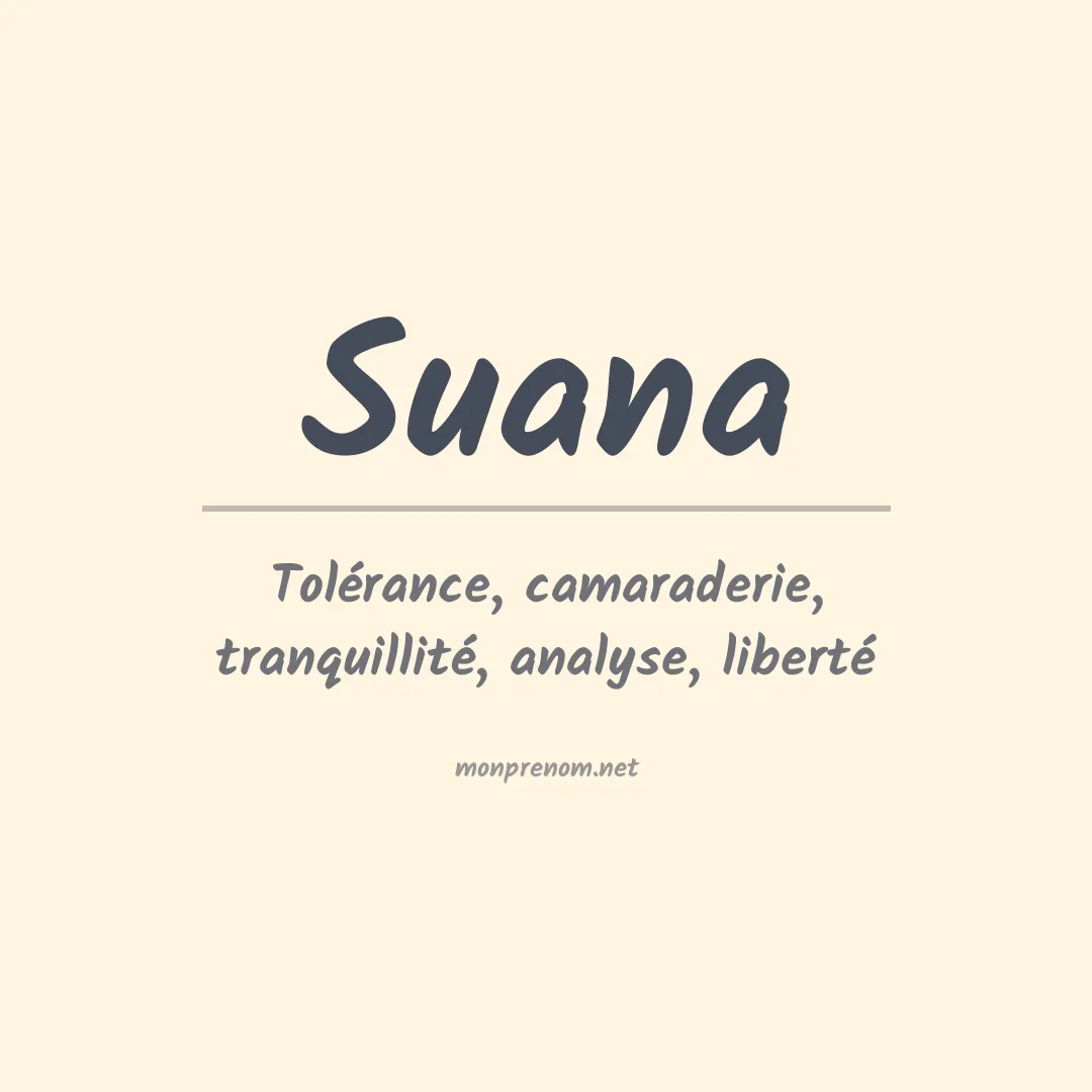 Signification du Prénom Suana Signification du Prénom Suana