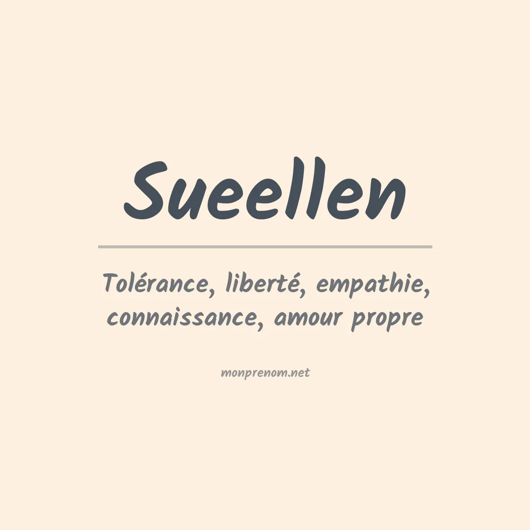 Signification du Prénom Sueellen