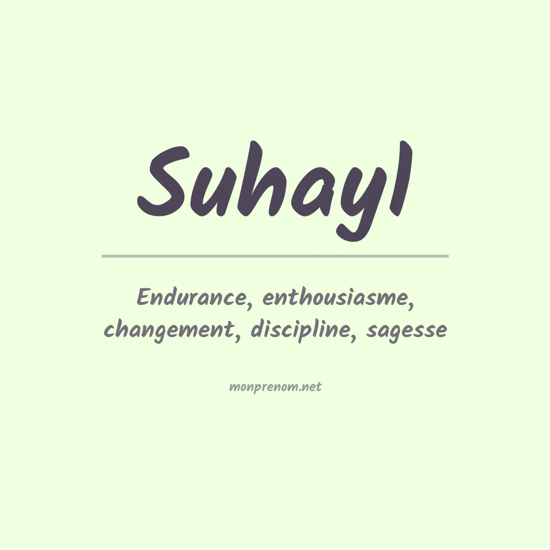 Signification du Prénom Suhayl Signification du Prénom Suhayl