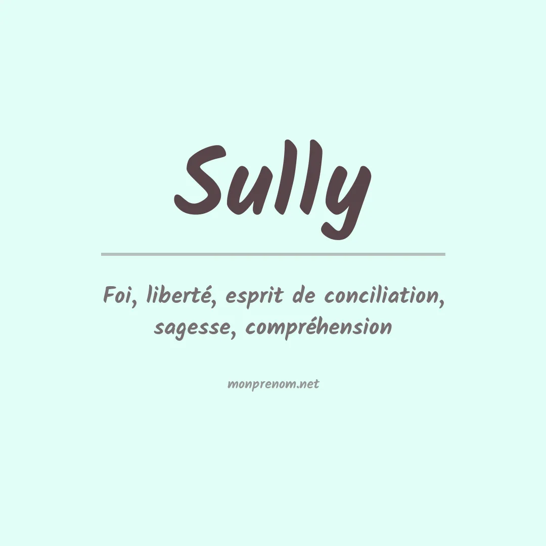 Signification du Prénom Sully
