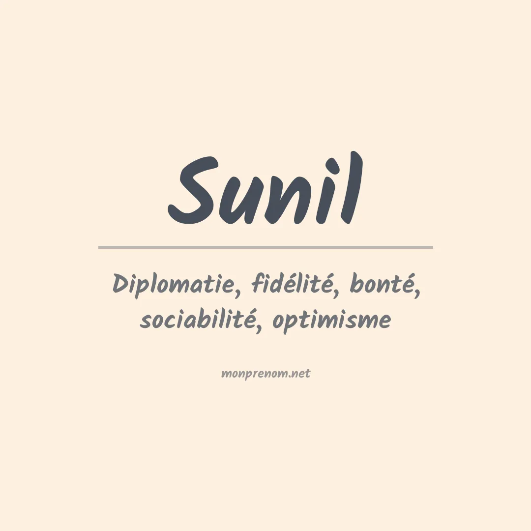Signification du Prénom Sunil Signification du Prénom Sunil