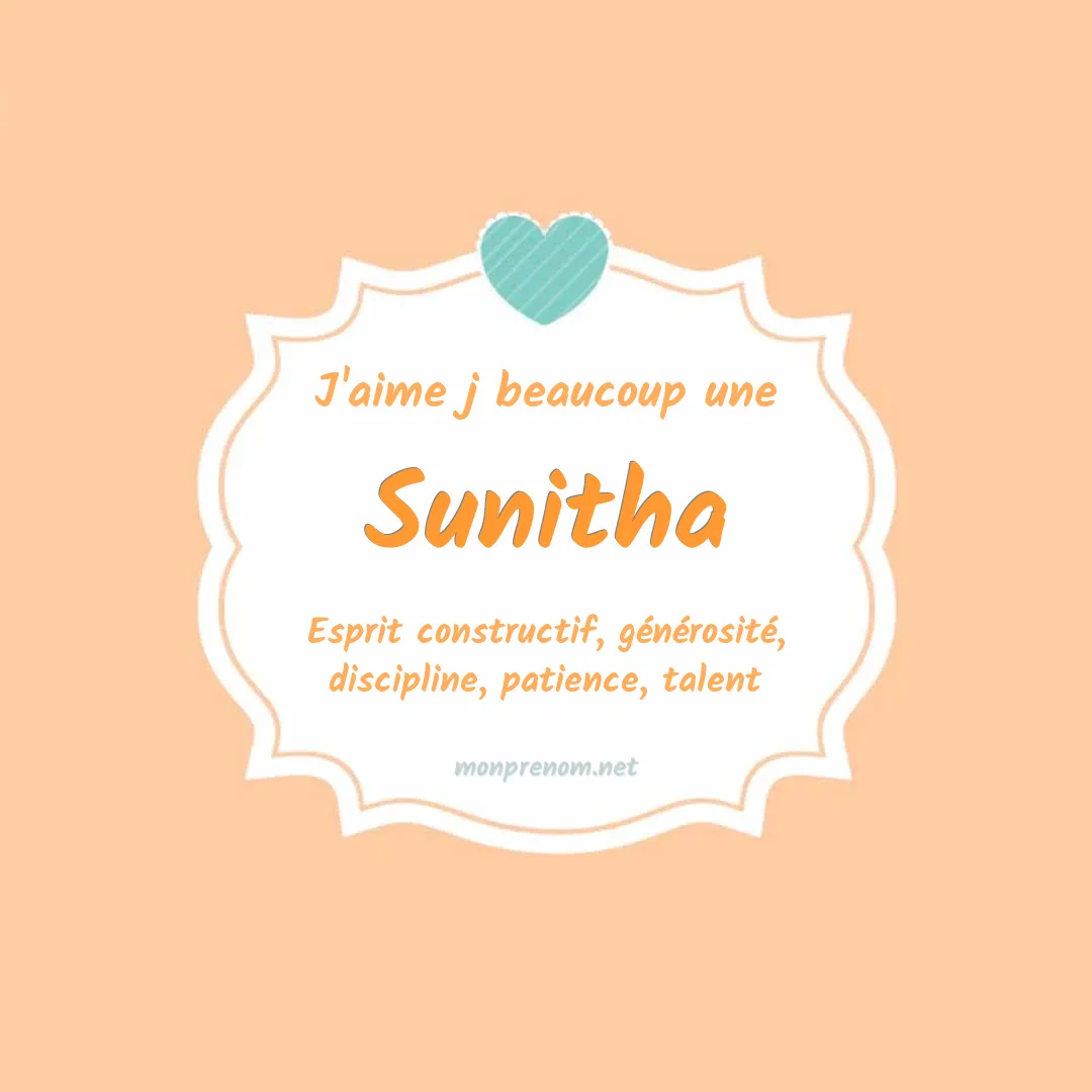 j'aime beaucoup Sunitha