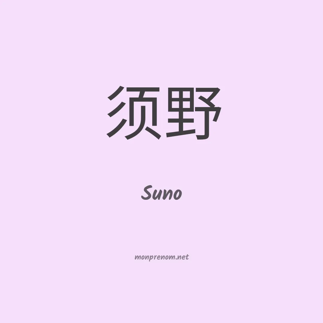 Suno en chino