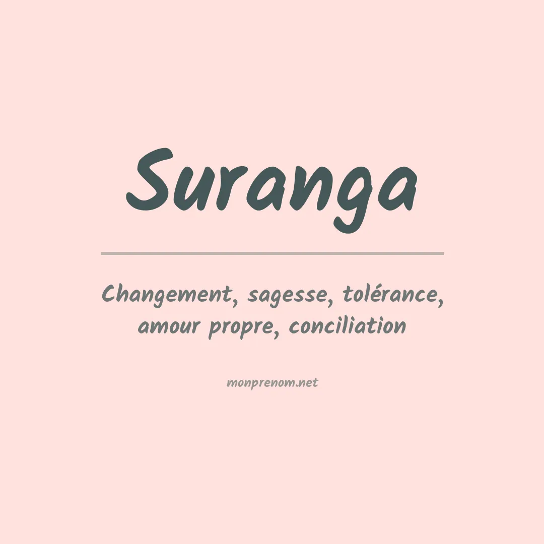 Signification du Prénom Suranga Signification du Prénom Suranga