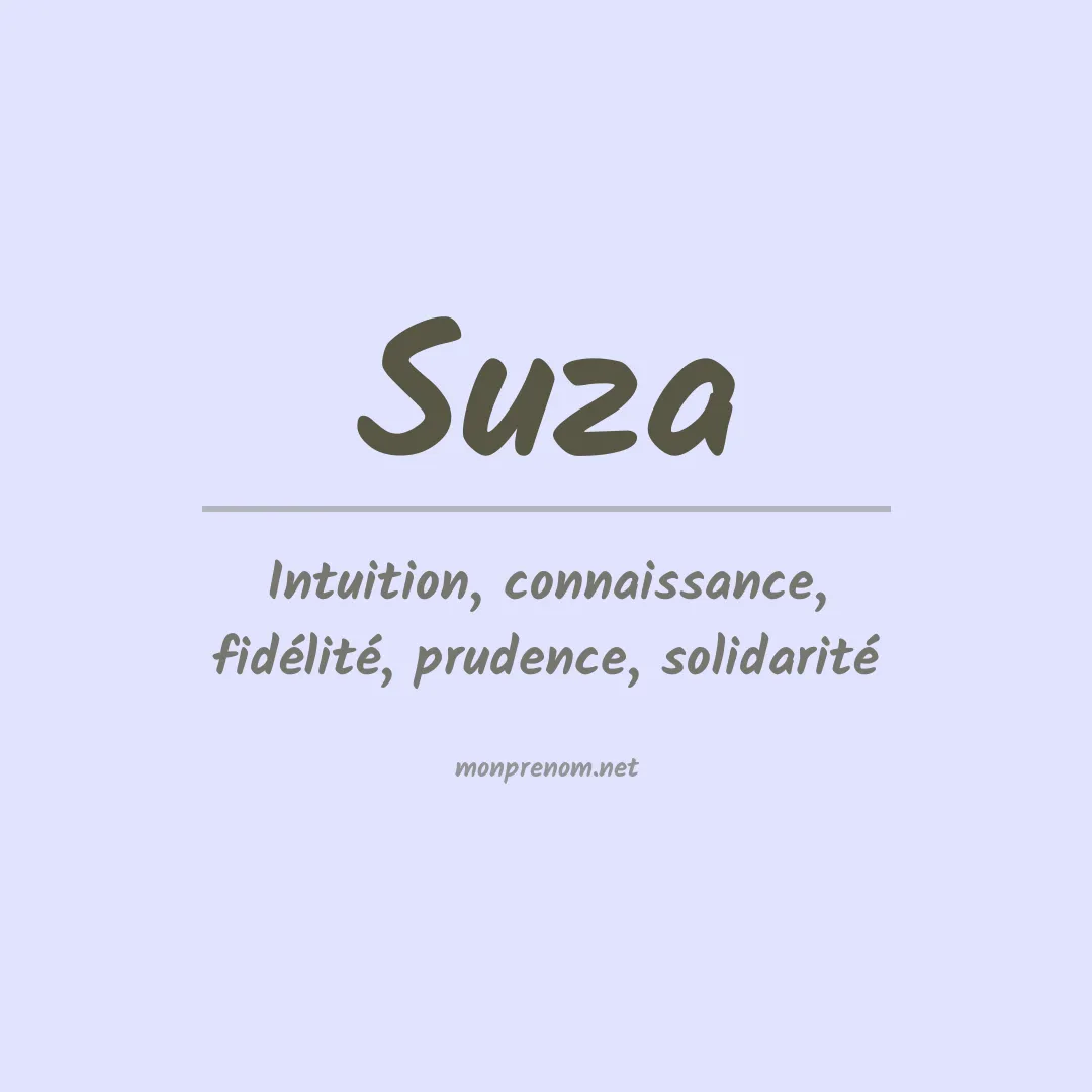 Signification du Prénom Suza