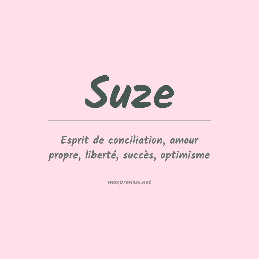 Signification du Prénom Suze Signification du Prénom Suze