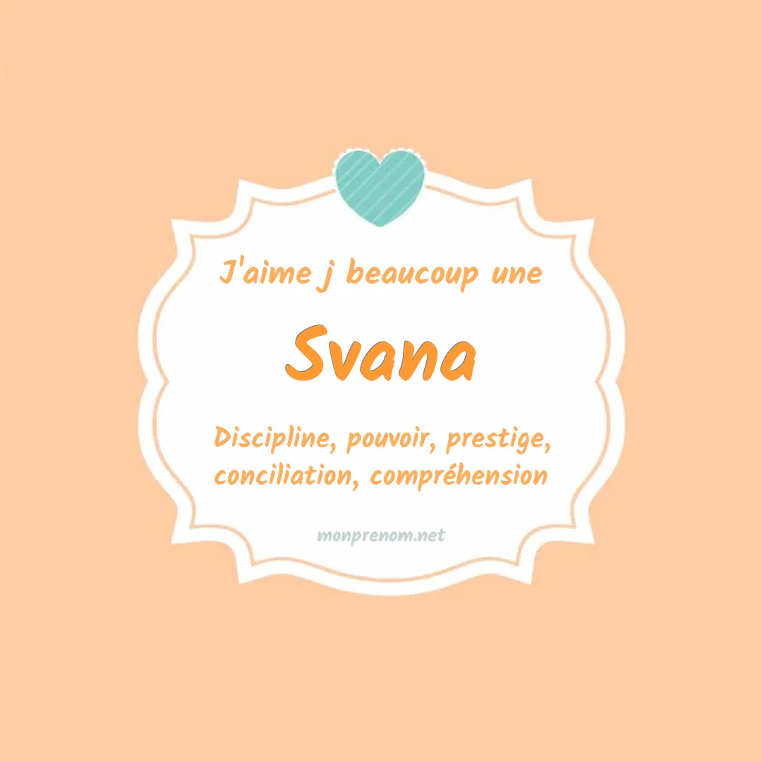 j'aime beaucoup Svana